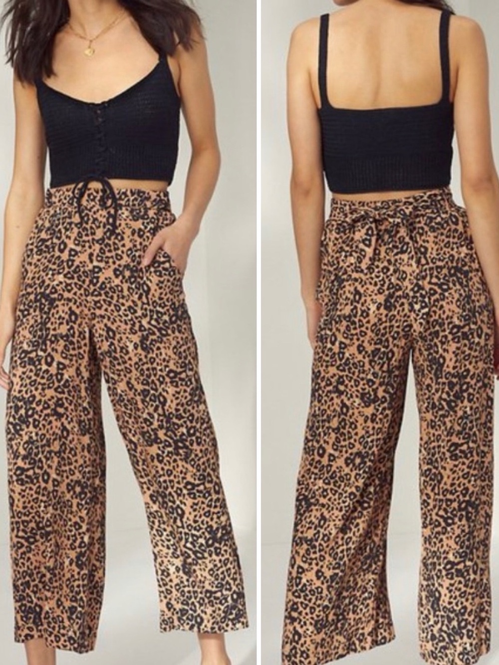 [Wilfred] Faun Pants in Leopard Animal Print - Size S